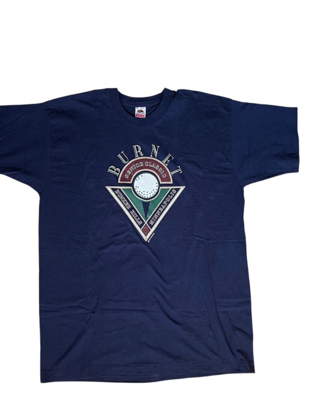 Fruit of the Loom Vintage Burnet Golf Graphic Tee Navy XL